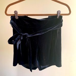 Express High Rise Velvet Shorts Sz Medium EUC